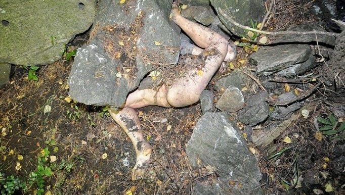 レイプされありえない格好で見つかったお姉さん
